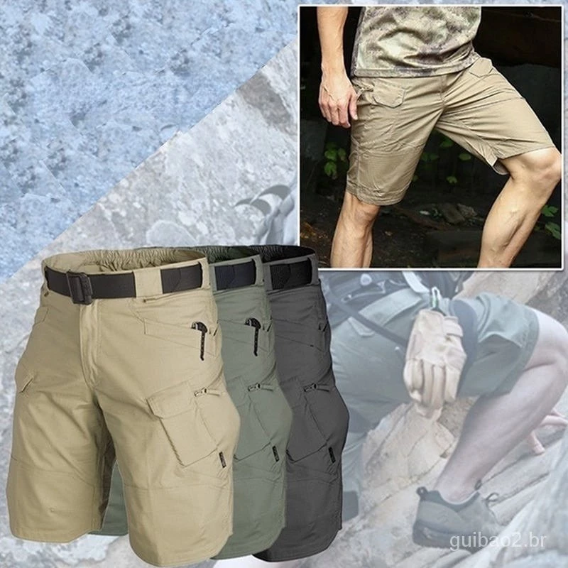 Esportes ao ar livre essencial Calções De Bolso Masculinos Calças Elásticas Multi-Táticas Tenha - Imagem 9