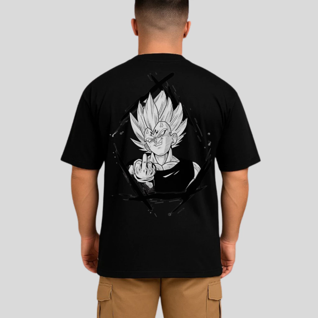 Camiseta Camisa Oversized Vegeta MajinBoo Musculação Premium 100% Algodão Streetwear Treino Academia - Imagem 10